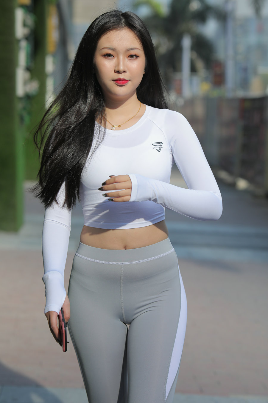 图片[1]-灰色瑜伽裤女孩 J0907 468P2V-6.31GB-心动图库