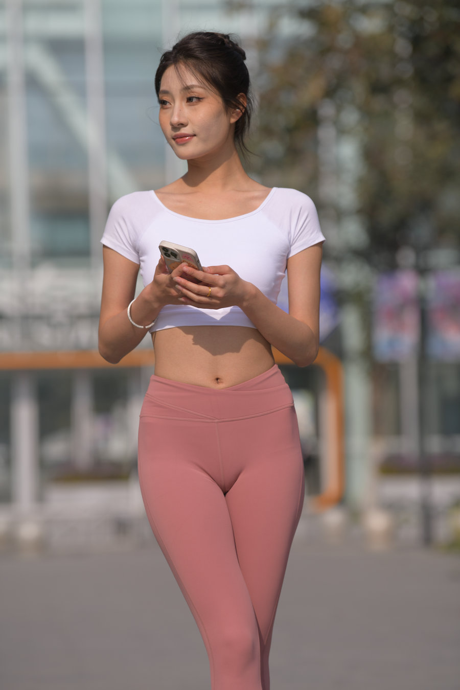 图片[1]-粉红色瑜伽裤女孩J4915 583P1V-26.4GB-心动图库