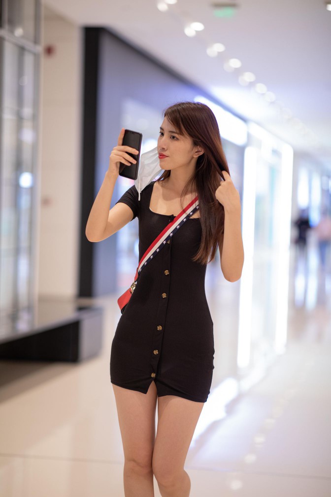 图片[3]-逛商场的黑色包臀裙美丽女孩【385P】00050-心动图库