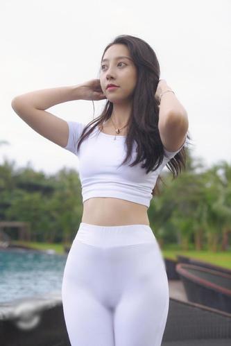 图片[2]-白色瑜伽裤柔情女孩 J1406 554P2V-21.1GB-心动图库
