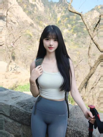 图片[9]-爱爬山的瑜伽裤MM，太甜美了！~-心动图库