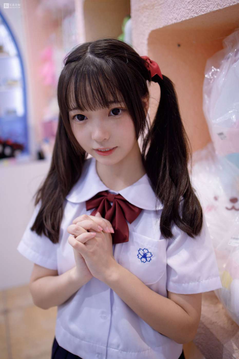 图片[4]-眼神好清澈的双马尾白丝女孩【75P】20019-心动图库